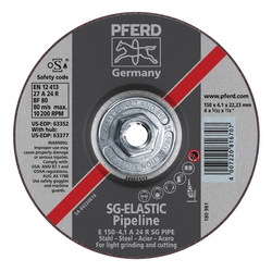 6INX5/32 PIPELINE WHEEL, 5/8-11 THD.