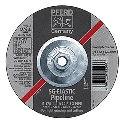 7INX5/32 PIPELINE WHEEL, 5/8-11 THD.