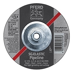 7INX1/8 PIPELINE WHEEL, 5/8-11 THD.