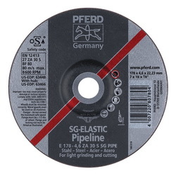 7INX1/8 PIPELINE WHEEL, 7/8AH (4.6MM) ZA