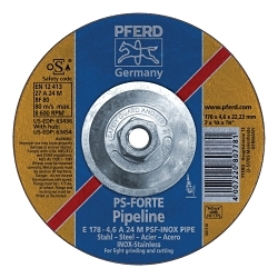7INX1/8 PIPELINE WHEEL, 5/8-11 THD.