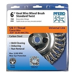 6IN PSF STANDARD TWIST KNOT WHEEL .020