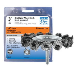 3IN PSF MTDKNOT WHEEL BRUSH .014 CS