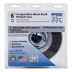 6IN CRIMPED WIRE WHEEL - MED FACE .014