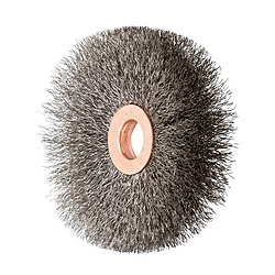 3IN TUBE CENTER WIRE WHEEL .006 SS WIRE,