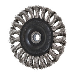 4IN STANDARD TWIST KNOT WHEEL .014 SS