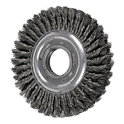 8IN KNOT WHEEL BRUSH - DOUBLE ROW .023