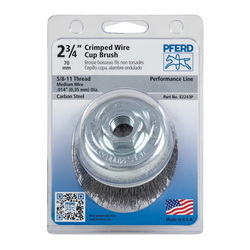 POP 2-3/4 CRIMPED WIRE CUP BRUSH .014 CS