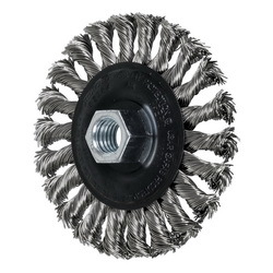 4IN STANDARD TWIST KNOT WHEEL .020 SS