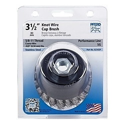 POP 3-1/2 KNOT WIRE CUP BRUSH .020 SS