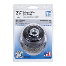 POP 2-3/4 CRIMPED WIRE CUP BRUSH .014 SS