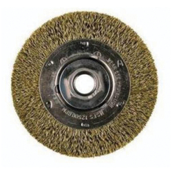 4IN MINI CRIMPED WIRE WHEEL .014 BRASS