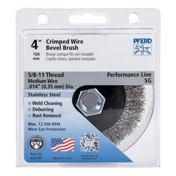 POP 4IN CRIMPED MINI BEVEL BRUSH .014 SS