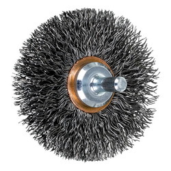 2-1/2 CRIMPED SHANK MTD CUP BRUSH .014