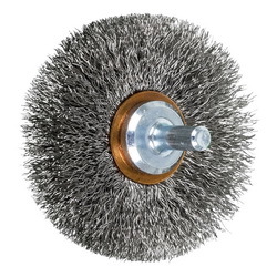 2-1/2 CRIMPED SHANK MTD CUP BRUSH .008