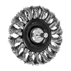 3IN SHANK MTD KNOT WHEEL BRUSH .014 SS