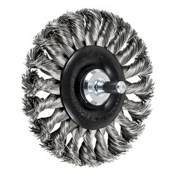 3-1/4SHK MTD KNOT WHEEL BRUSH .014 SS