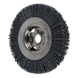 4IN M-BRAD WF WHEEL BRUSH 5/8AH, .035
