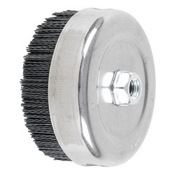 6IN M-BRAD NYLON ABRASIVE CUP BRUSH