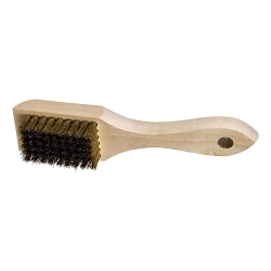 WHITE SIDEWALL TIRE BRUSH CRIMPED BRASS