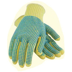 LG YEL 100% KEVLAR GLOVE, PVC