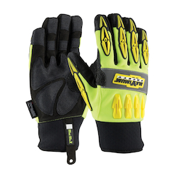 LG HI-VIS YEL MAD MAX THERMO GLOVE