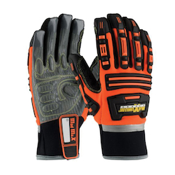 2XL ROUSTABOUT II, HI-VIS ORG GLOVE