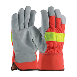HI VISIBILITY LEATHER GLOVE
