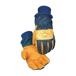 2XSM NVY CAIMAN GLOVE PIG GRAIN LEATHER