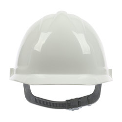 WHT SAFETY WORKS HARD HAT WHT, 4PT,