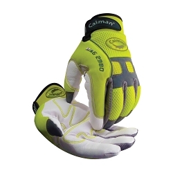 LG HI-VIS YEL MECHANICS WORK GLOVE