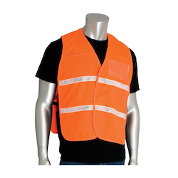 2XL/3XL NON-ANSI IC VEST, HI-VIS ORG,
