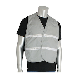 2XL/3XL NON-ANSI IC VEST, GRY,