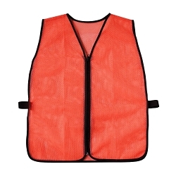 OS HI-VIS ORG NON-ANSI MESH SAFETY VEST,
