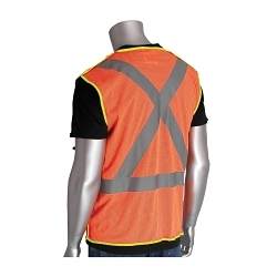 302-0210-OR 2XL HI-VIS ORANGE SAFETY VEST