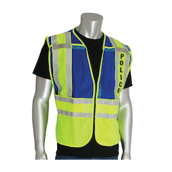 2XL-5XL BL ANSI 207 PSV VEST, POLICE,