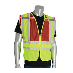 2XL-5XL RED ANSI 207 PSV VEST, NO LOGO,