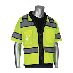 LG HI-VIS YEL TY-R CONT HD TECH VEST