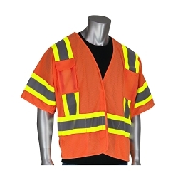 SM HI-VIS ORG ANSI R3 2TONE BREAKAWAY