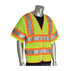 2XL/3XL HI-VIS YEL CLS3 MESH VEST