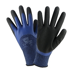 LG BL POLY SHELL GLOVE SANDY FOAM LATEX