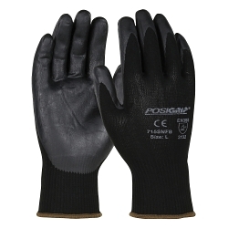 2XL POSIGRIP GLOVE BLK NYLON SHELL, BLK