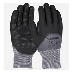 2XL POSIGRIP GLOVE 15GA GRY NYLON SHELL,
