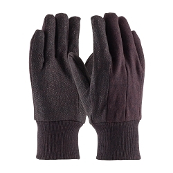 95-809PD MENS BROWN PVC DOT GRIP JERSEY GLOVE