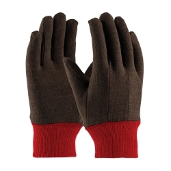 LG BRN JERSEY GLOVE POLYESTER/COTTON,