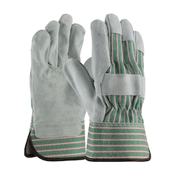 B/C GRADE SPLIT COWHIDE GREEN AND