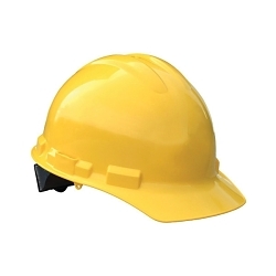 YEL HDPE CAP 4PT RATCHET HARD HAT