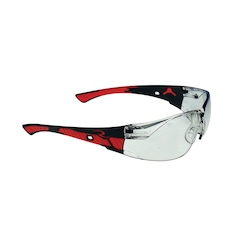 I/O SAFETY GLASSES w/ BLK/RED FRAME