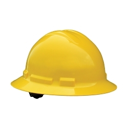 YEL HDPE FULL BRIM 6PT RATCHET HARD HAT
