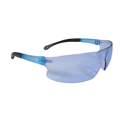 LT BL SAFETY GLASSES w/ LT BL FRAME